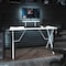 Flash Furniture 37.25 H, 51.5 W X Engineered Wood: Medium Density Fiberboard, Steel, White NAN-RS-G1031-WH-GG - alternate 1
